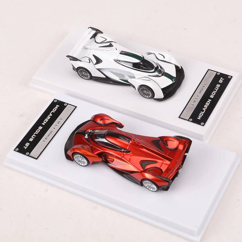 LMLF 1:64 Solus GT White Orange Alloy Model Car