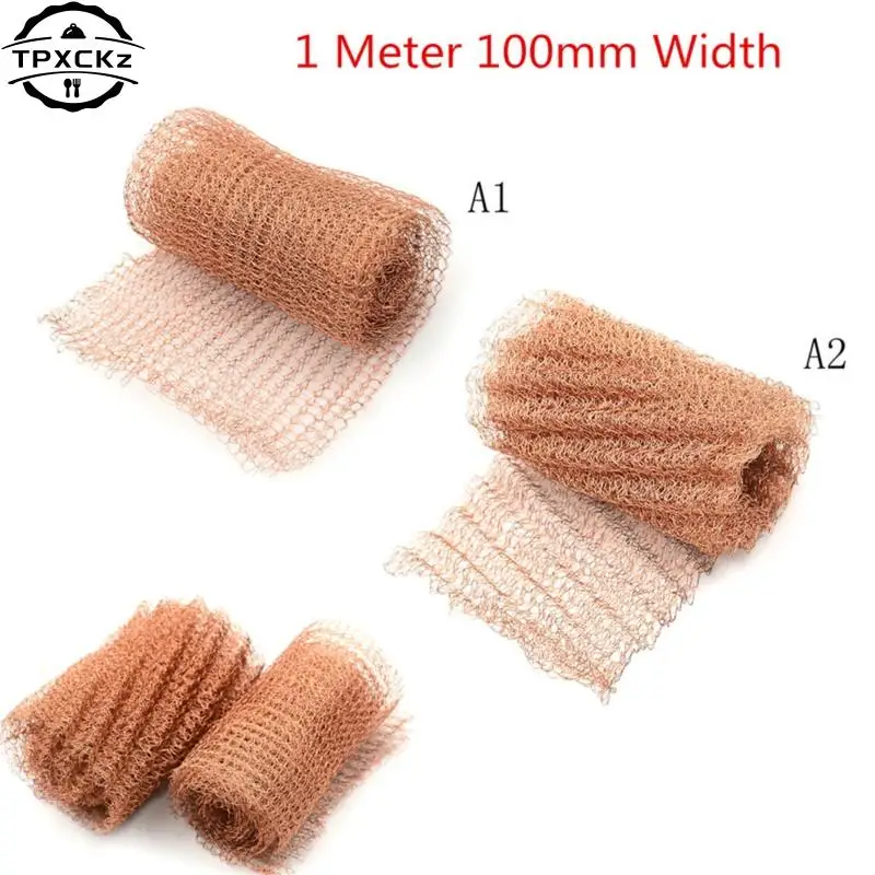 

1 Meter 100mm Width Corrugated Copper Mesh For Distillation Reflux Moonshine Brewing Pest Control