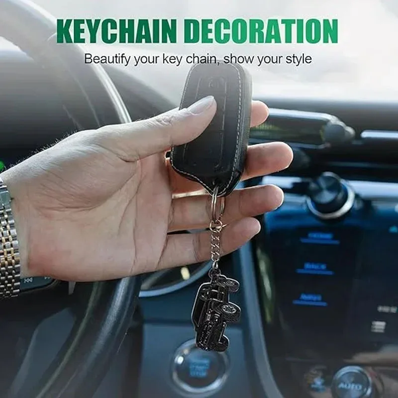 Car Model Wind Metal Pendant Keychain For Toyota Tacoma Exquisite And Practical Decorative Parts Interior Accessories.
