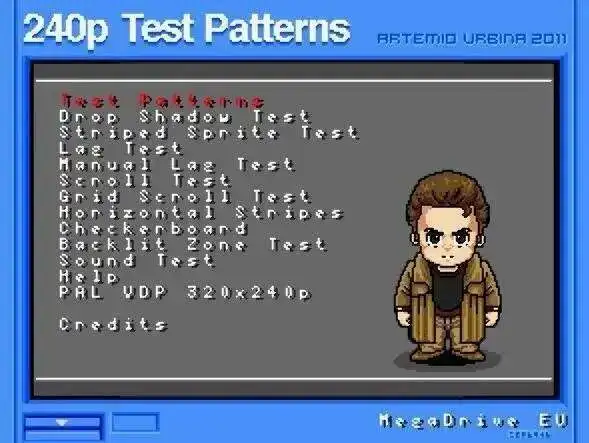 

240P Test Patterns 16bit MD Game Card For Sega Mega Drive For Genesis System