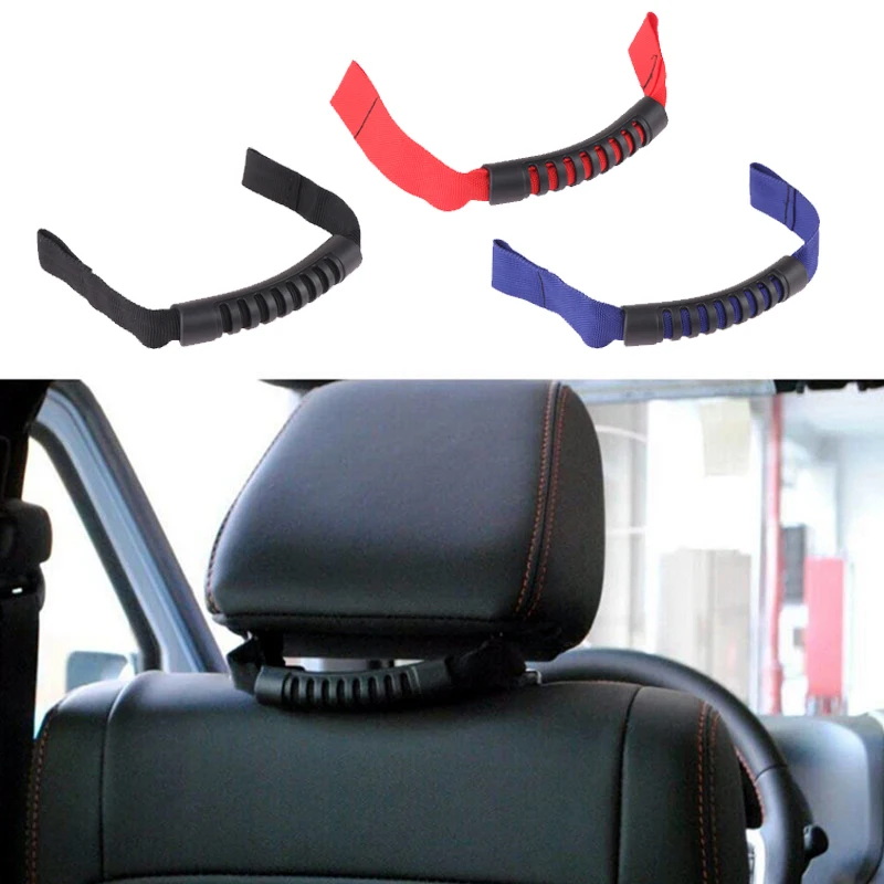 Car Rear Seat Handle Car Safety Grab Handles Universal Car Armrest Rear Passenger Headrest Safety Armrest