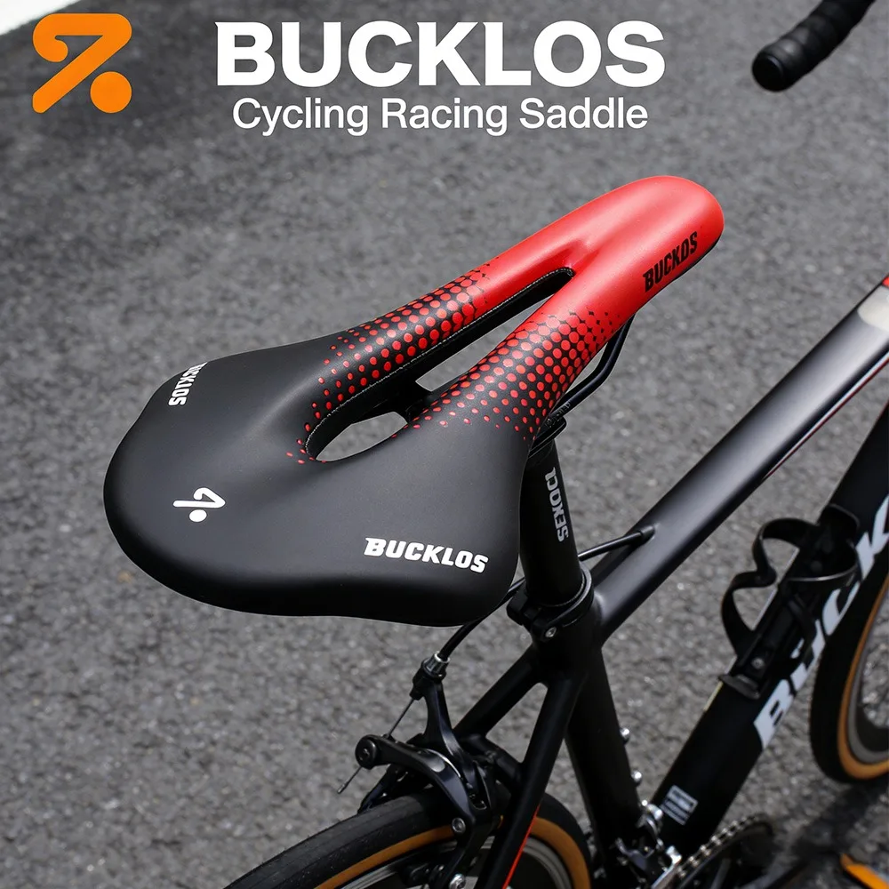 Selle de vélo de route BUCKLOS Hollow, respirante, imperméable, pour vélo de montagne et de gravier