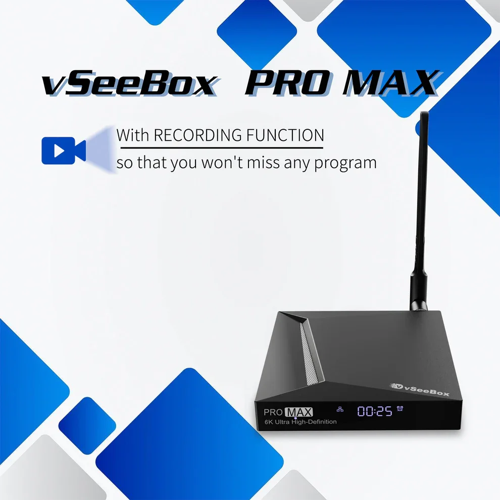2025 VseeBox V5 Pro with Voice Control 4GB RAM 32GB Storage Powerful Streaming Box