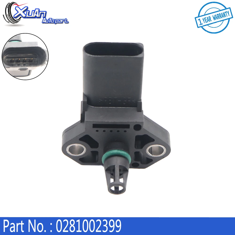 

XUAN 0261230267 2.5 Bar Manifold Absolute Turbo Boost Pressure Map Sensor for SEAT Alhambra Altea Cordoba Ibiza Leon Toledo