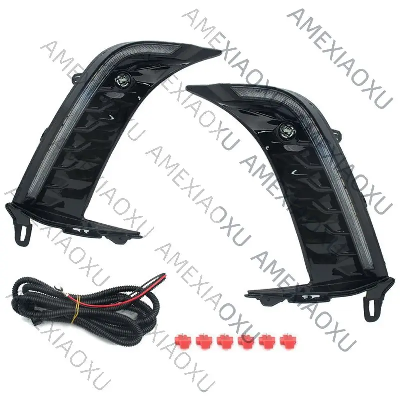 

Strange Front Bumper Fog Light For Toyota Camry SE XSE 2025 DRL White Daytime Running Light Amber Turn Signal Lamp Accessories