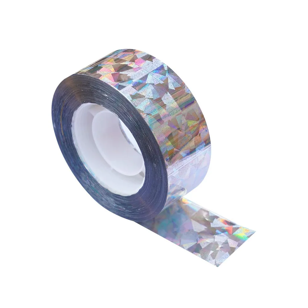 1pcs Holographic Bird Deterrent Tape Reflective Scare Ribbon Double Sided Laser Repellent Pest Control Garden Farm Orchard
