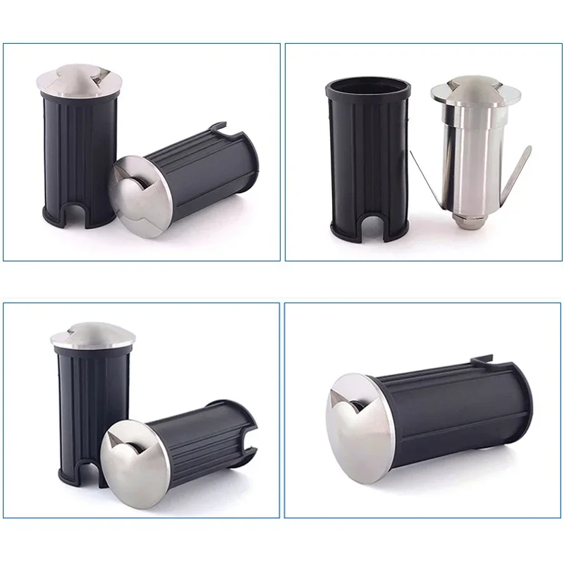 

3W 5W LED buried IP67 AC110V220V DC12V Outdoor Recessed Deck Light 1/2/3/4 side view Underground Lamp Sidewalk Lighting waterpr