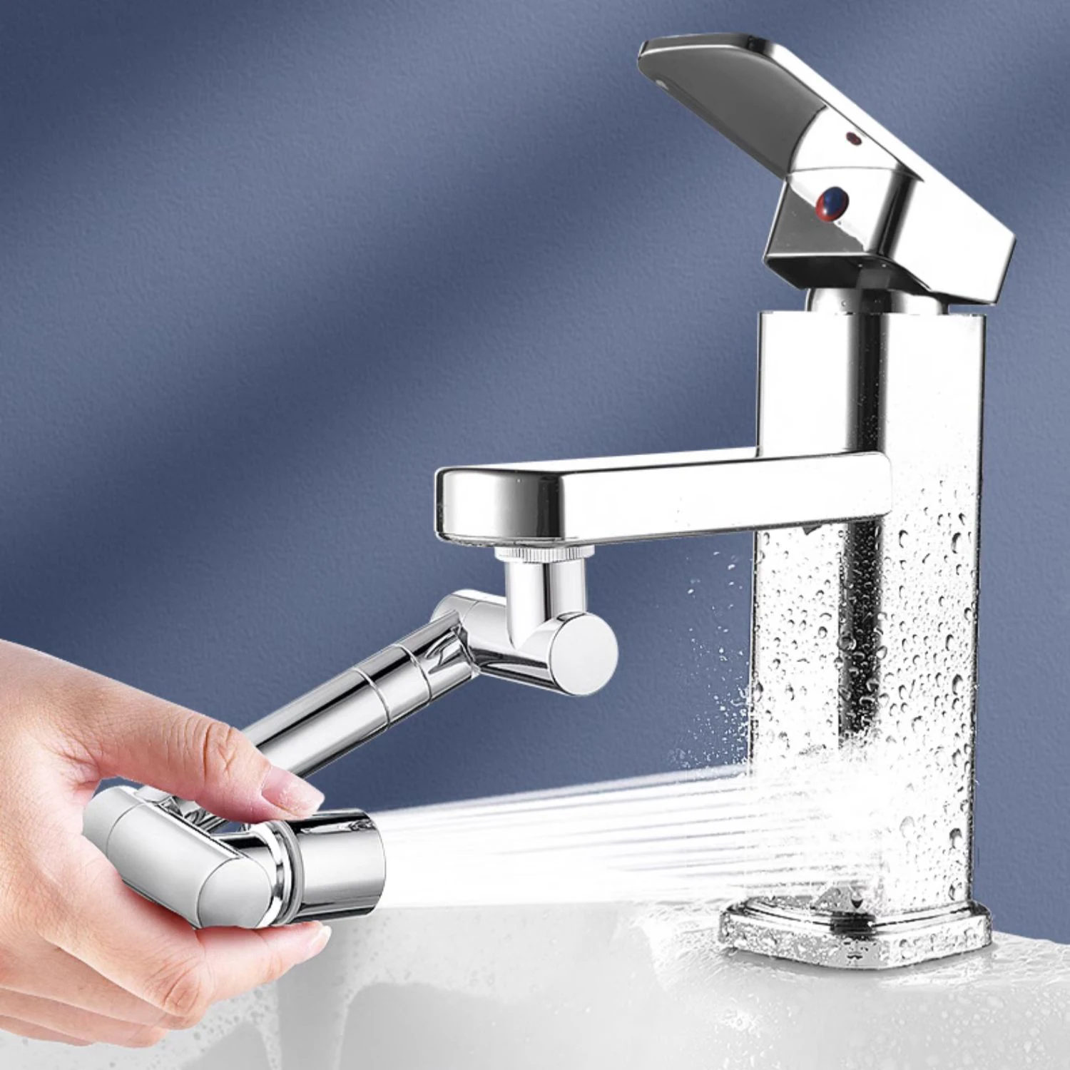 Universal 1440° Rotation Faucet Extender Metal Copper Spray Head Tap Extension Kitchen Sink Faucet Aerator Extender 2 Spray Mode