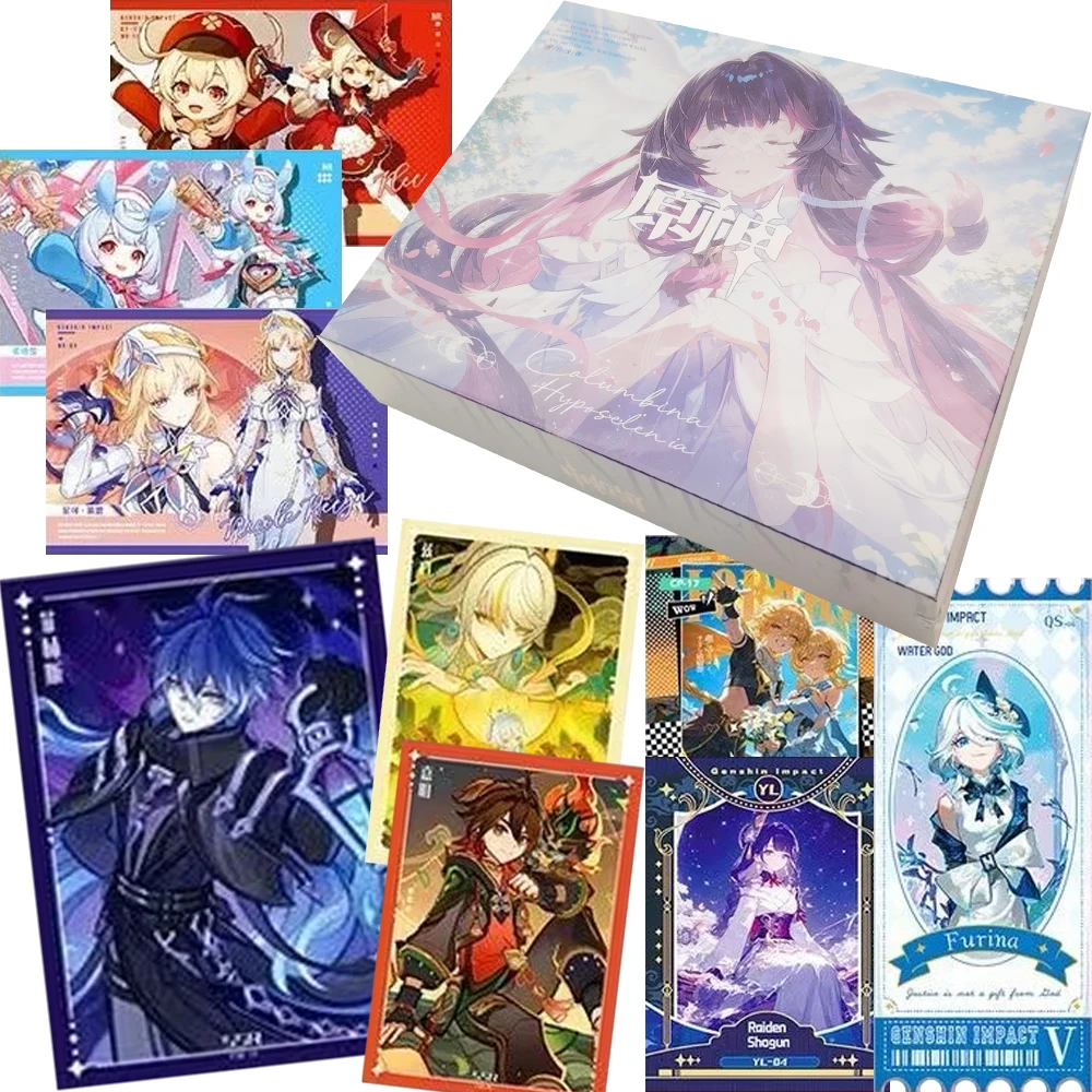 Game Genshin Impact Characters Exquisite Creative Style Theme Portrait Cards Players Surprise Hobby Collection Peripheral Gifts
