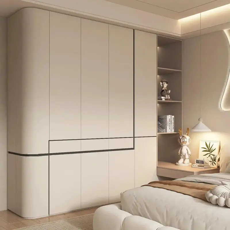 Modern Trend Powder Coated Aluminum Alloy Wardrobe Large Storage Space Bedroom Furniture Exquisite and Luxurious Storage Cabinet