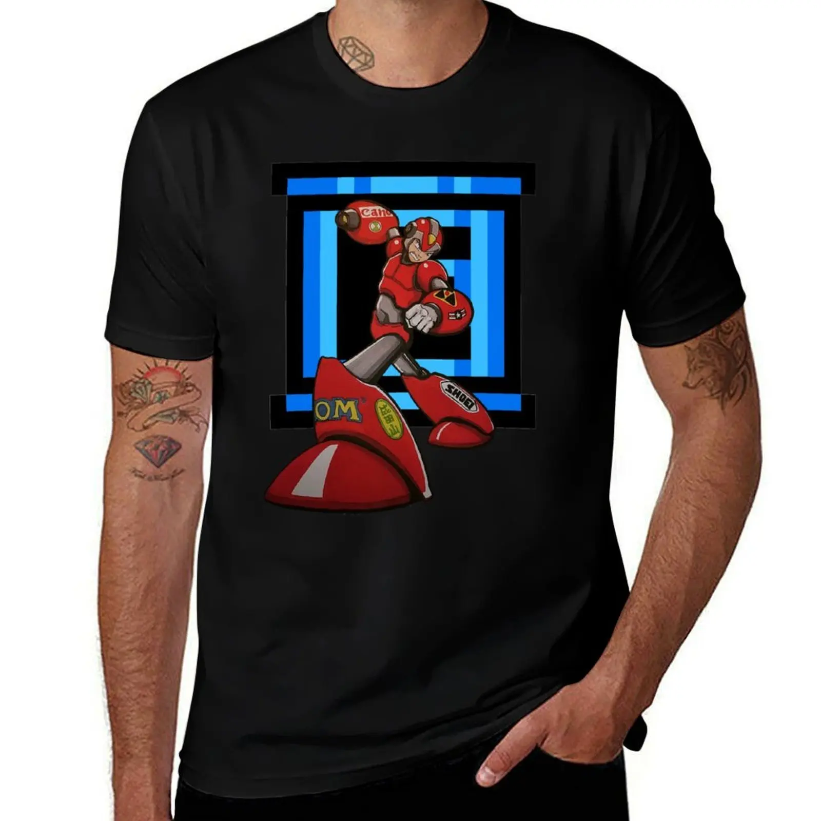 MEGAMAN X AKIRA T-Shirt Christmas Casual Short Sleeve Top