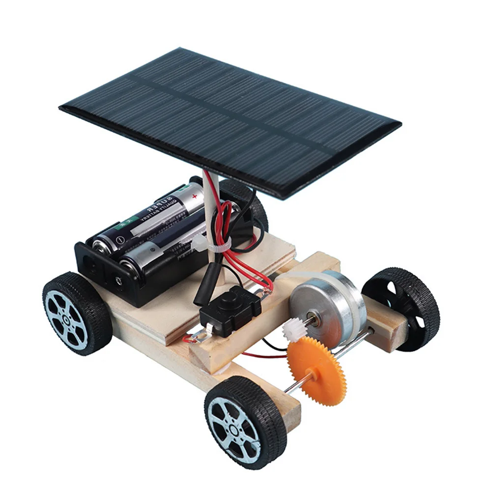 DIY Solar Car Model Toys Learning Kit Physics Experiments Kits for Children Learning Laboratory Toys Children DIY Assemble