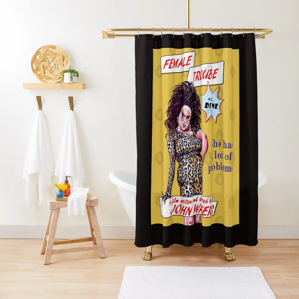 

Female Trouble Divine - John Waters Bizarre Cult Movie Shower Curtain Set For Bathroom Anime Shower Curtain