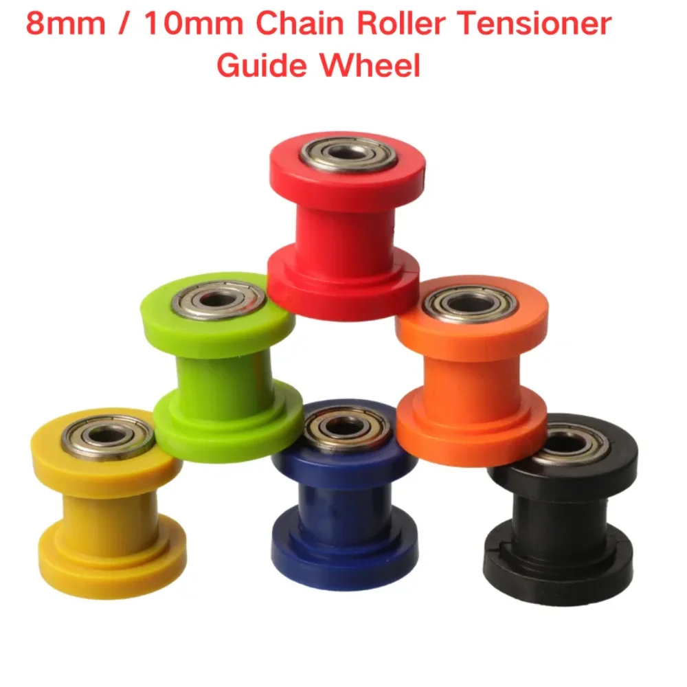 8/10mm Motorcycle Drive Chain Wheel Tension Slider Guide Roller for Dirt MX Mini Bike ATV CRF CR XR XR125 CRF50 KLX110