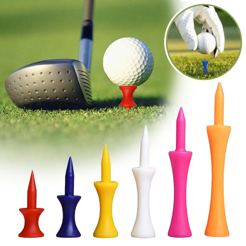 20pcs Colorful Plastic Golf Tee Step Down Graduated Castle Tee Height Control For Golf Accessories