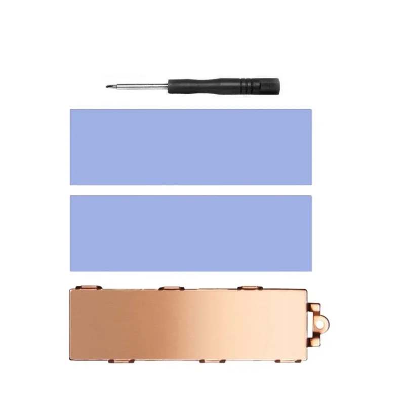 Disipador calor Universal M.2 NVMe 2280 SSD 6,0 m.k placa cobre conductividad térmica almohadilla del
