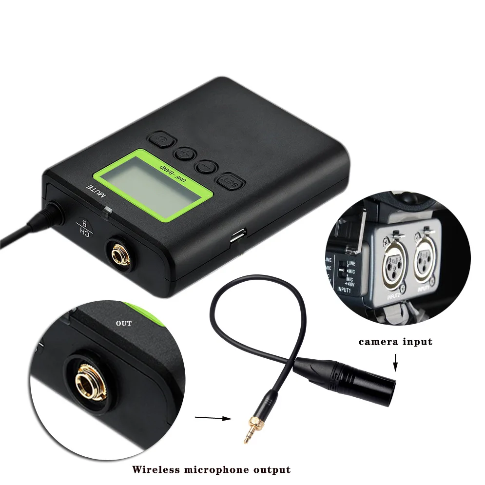 Little Bee-micrófono inalámbrico con rosca interna, accesorio con autobloqueo, rotación de 3,5 grados, adaptador Canon de Audio público, 0,3 m