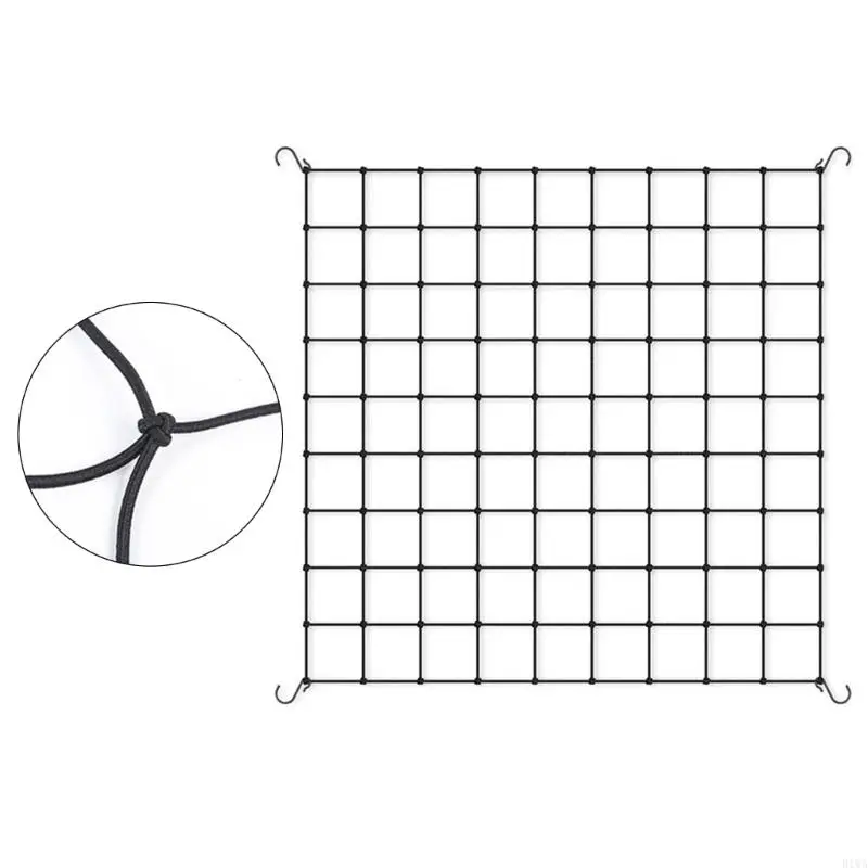 R1WA Plant Support Scrog Net Elastic Trellis for Greenhouses Tent 40x40/60x60/90x90cm