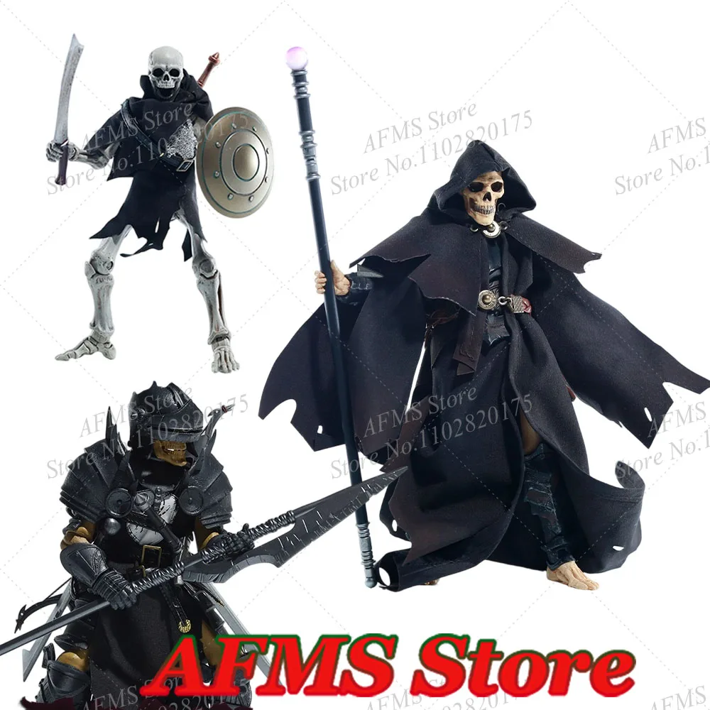 ‌ Quattro cavalieri scala 1/12 mantello scheletrico mago Deathwave scheletro soldato mantello top outfit ‌   Per il corpo della action figure da 6 pollici