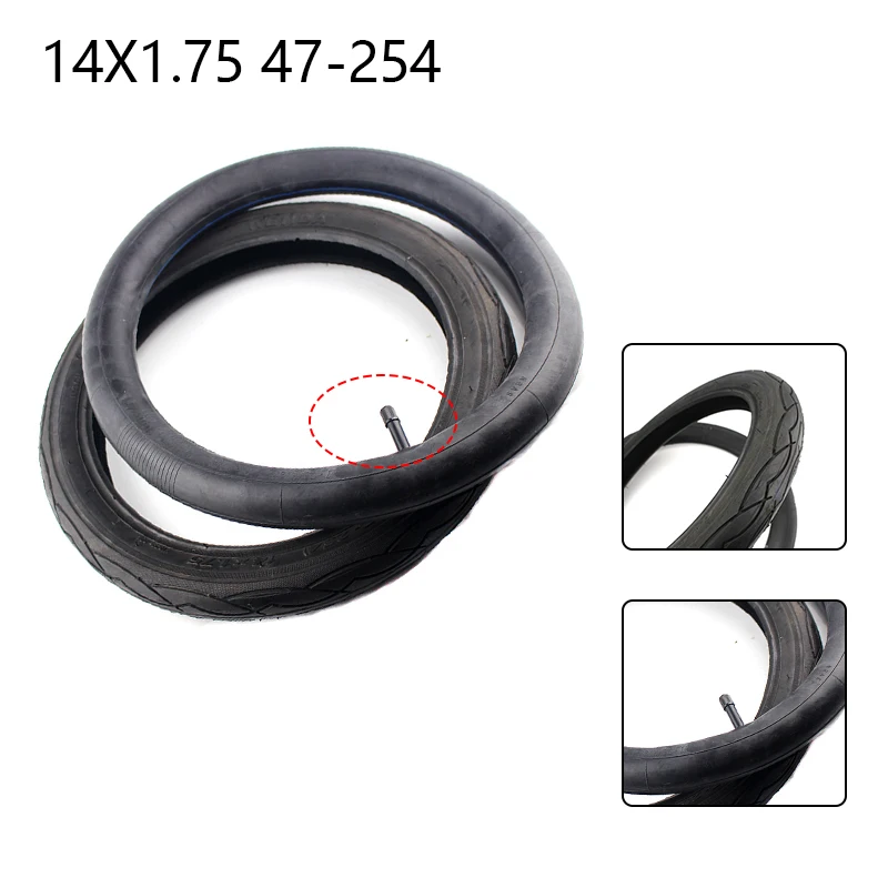 14X1.75 47-254 Children's Bicycle Inner Tube Outer Tire 14 Inch Baby Carriage Tyre Wheel Accessories 14*1.75 Tires4*1.75