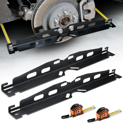 Imagen 2 del producto Kit de herramientas de alineación de cuatro ruedas para coche, herramienta de alineación de ruedas con placa puntera de corrección de chapa metálica, equipo de reparación de automóviles