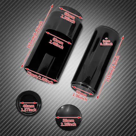 Motorcykel Fram Övre Nedre Gaffelskydd Rörkåpa Stötdämparskydd Aluminium För Harley Softail Street Bob Low Rider 2018-2023 8 best sales Harley Bobber - №6