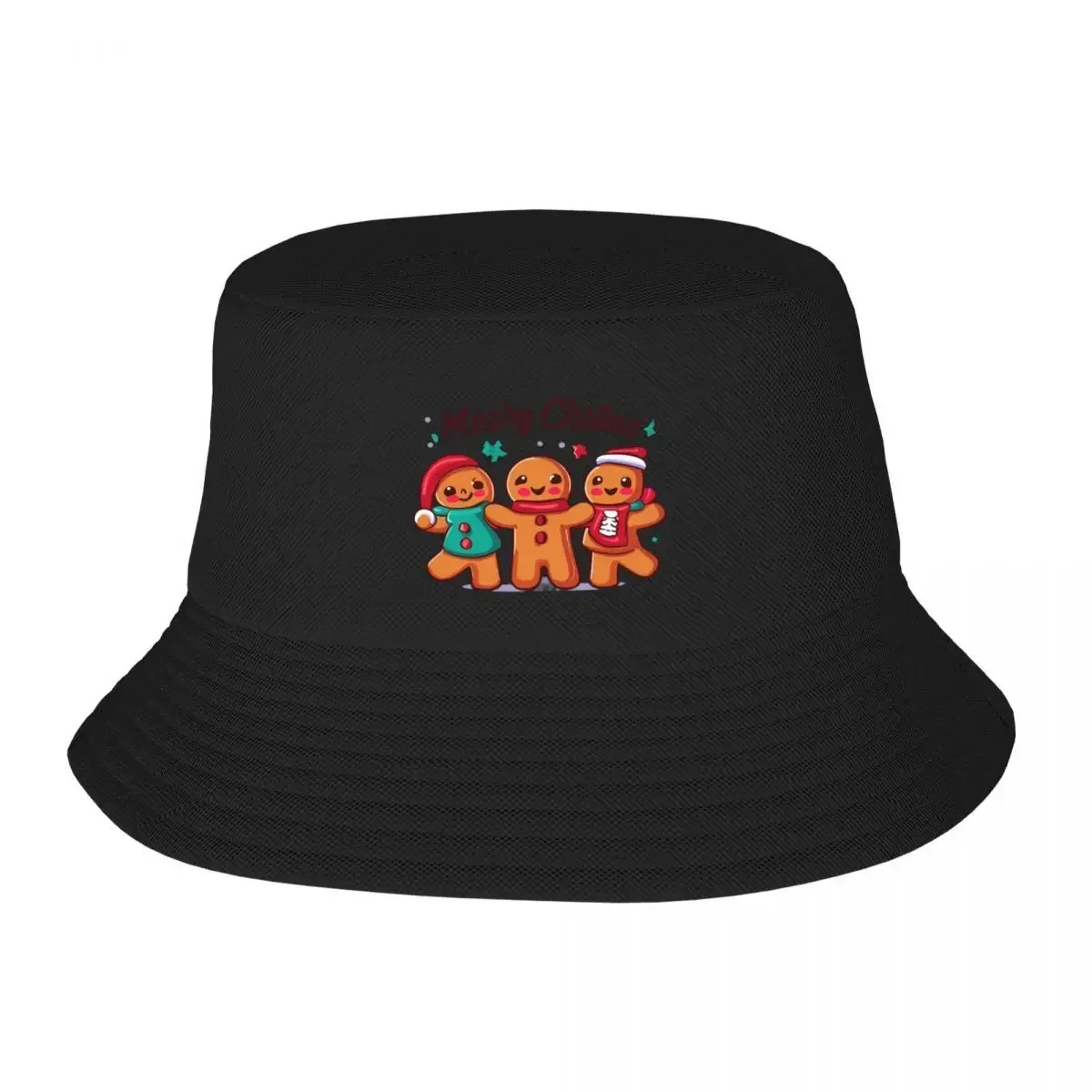 New Gingerbread Friends Bucket Hats Hard Hat Funny Beach Outing Men's Women's