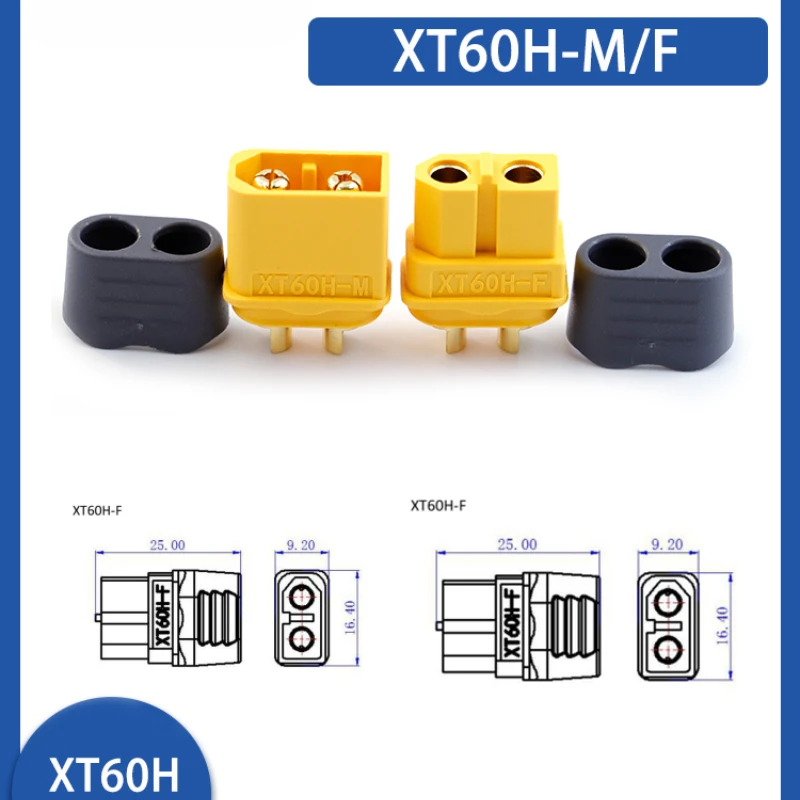 Amass XT60H Plug with jacket version 3.5mm gold-plated plug T plug connector - Image 2