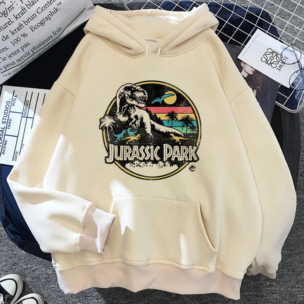 Jurassic Park hoodies women Fleece sweat y2k aesthetic funny Hooded Shirt tracksuit female harajuku sweater