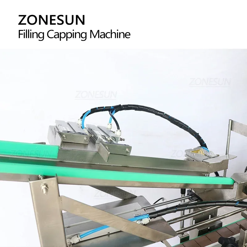 Zonesun ZS-FAL180A9 máquina automática de enchimento e tampagem personalizada para aparafusar garrafa irregular linha de embalagem em forma de abacaxi