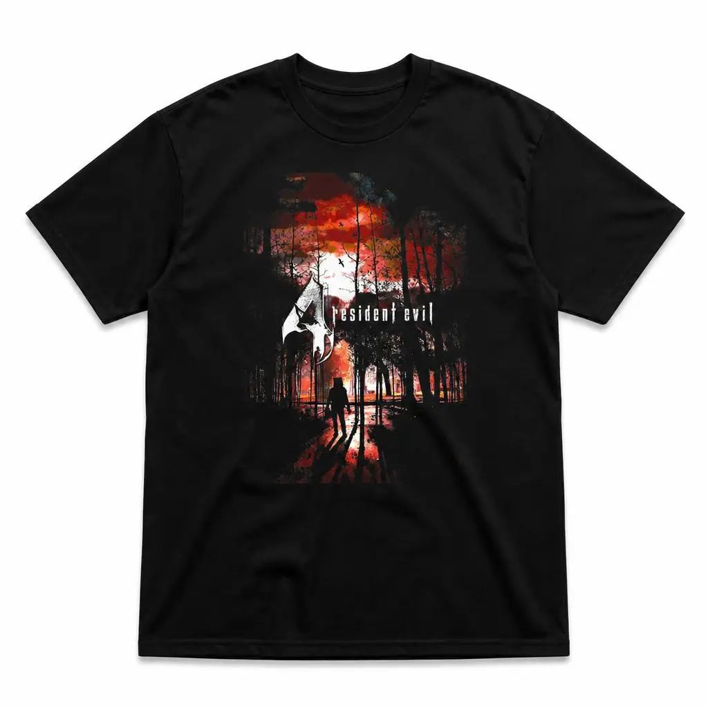 Residents Evils Game Men Retro T Shirt 100% Cotton Clothing Fun Short Sleeve Tee Gift T-Shirts