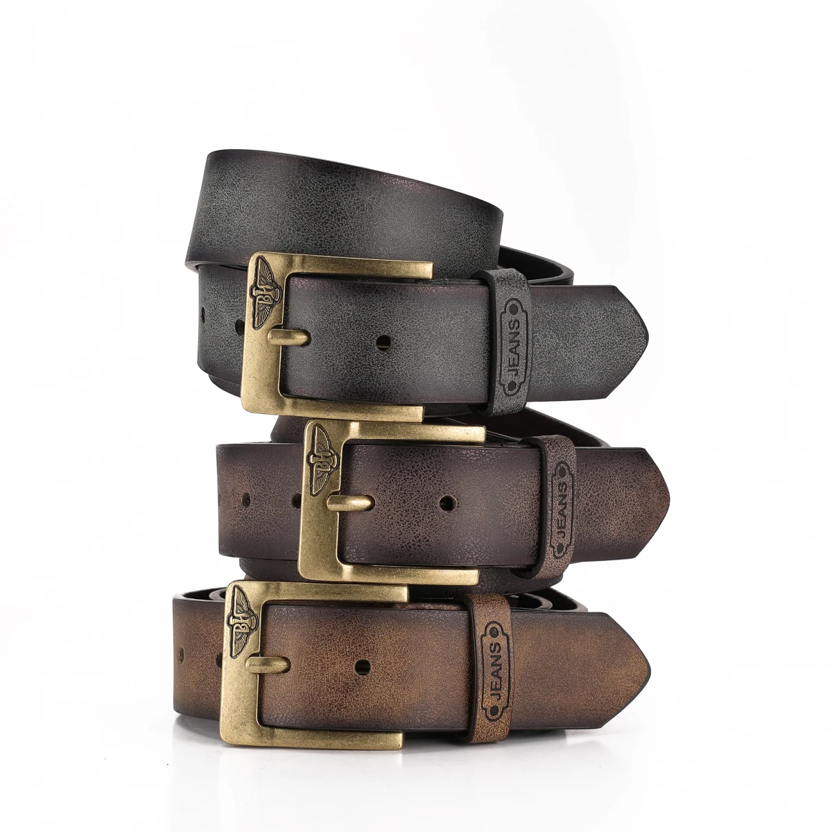 Ein Western-Style PU-Ledergürtel für Damen und Herren, ein Klassischer und Lässiger Retro-Gürtel – Detail 7