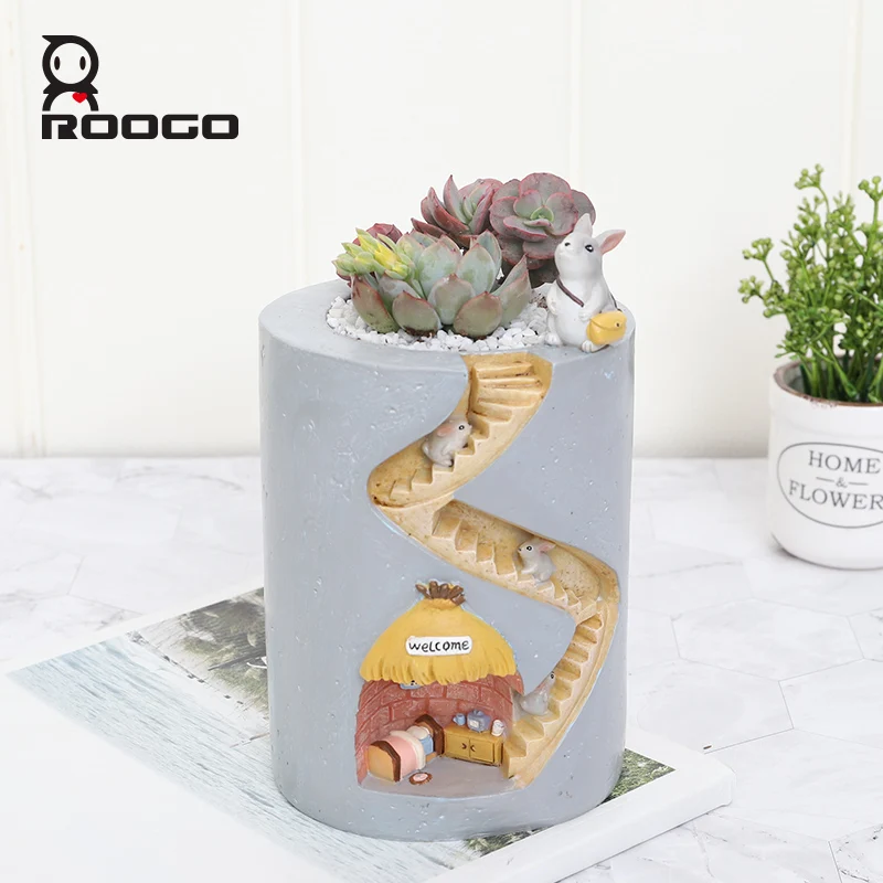 

Creative Hedgehog Planter Resin Flower Pots for Succulents Air Plants Pots Decorative Figurines for Home Garden Tabletop Decor