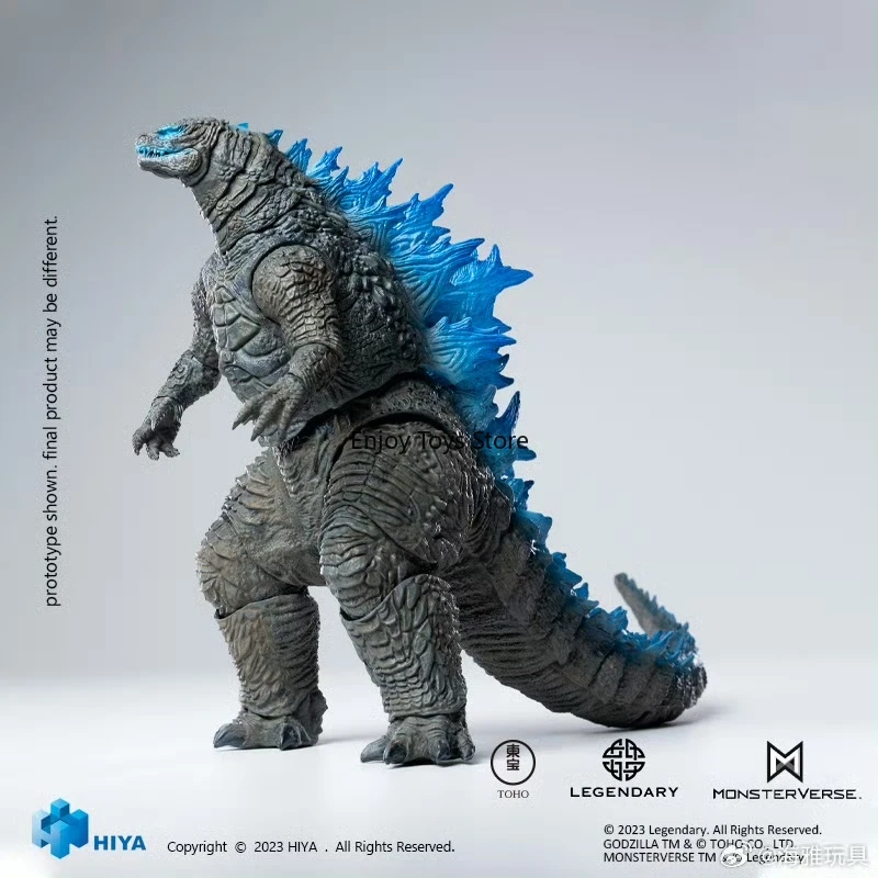 

Spot 18CM HIYA 7inches Action Figure Exquisite Basic Series Godzilla vs Kong Heat Ray Godzilla Translucent Anime Model