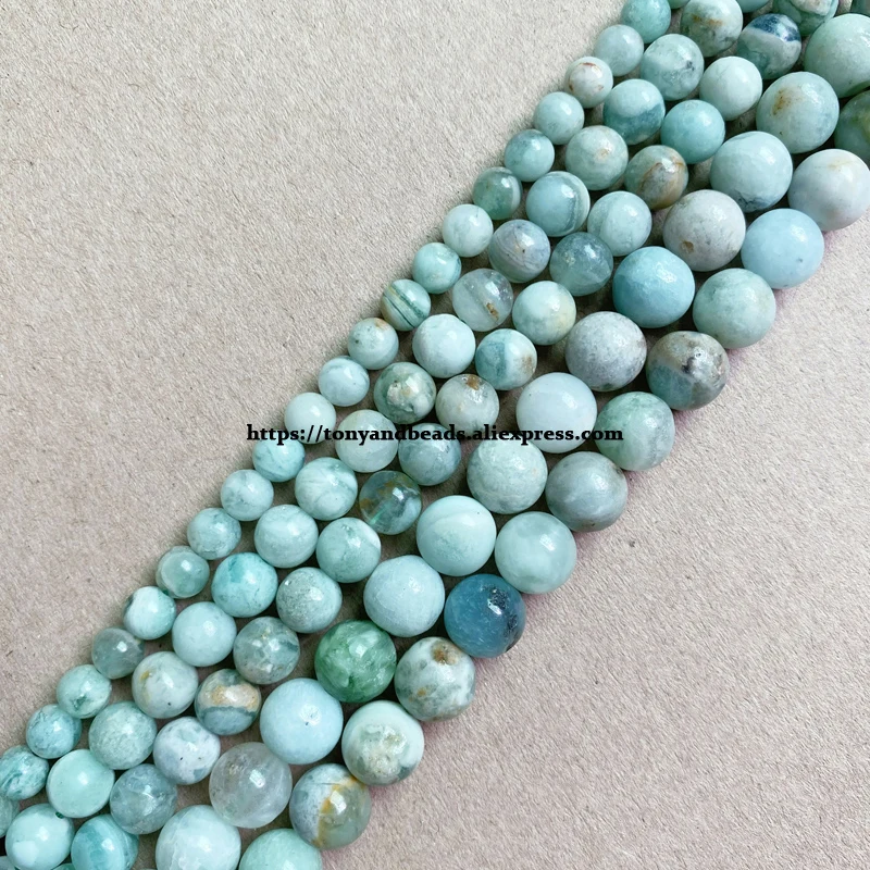 Genuine Semi-precious Natural Madagascar Green Crystal Quartz Stone Round Loose Beads 6 8 10MM Pick Size For Jewelry Making DIY