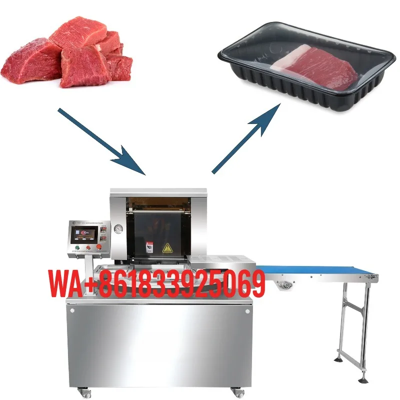 

MAP Tray Sealing Machine for Shrimp Meat Packaging CE Certification Industrial Food Packing Equipment Factory Price