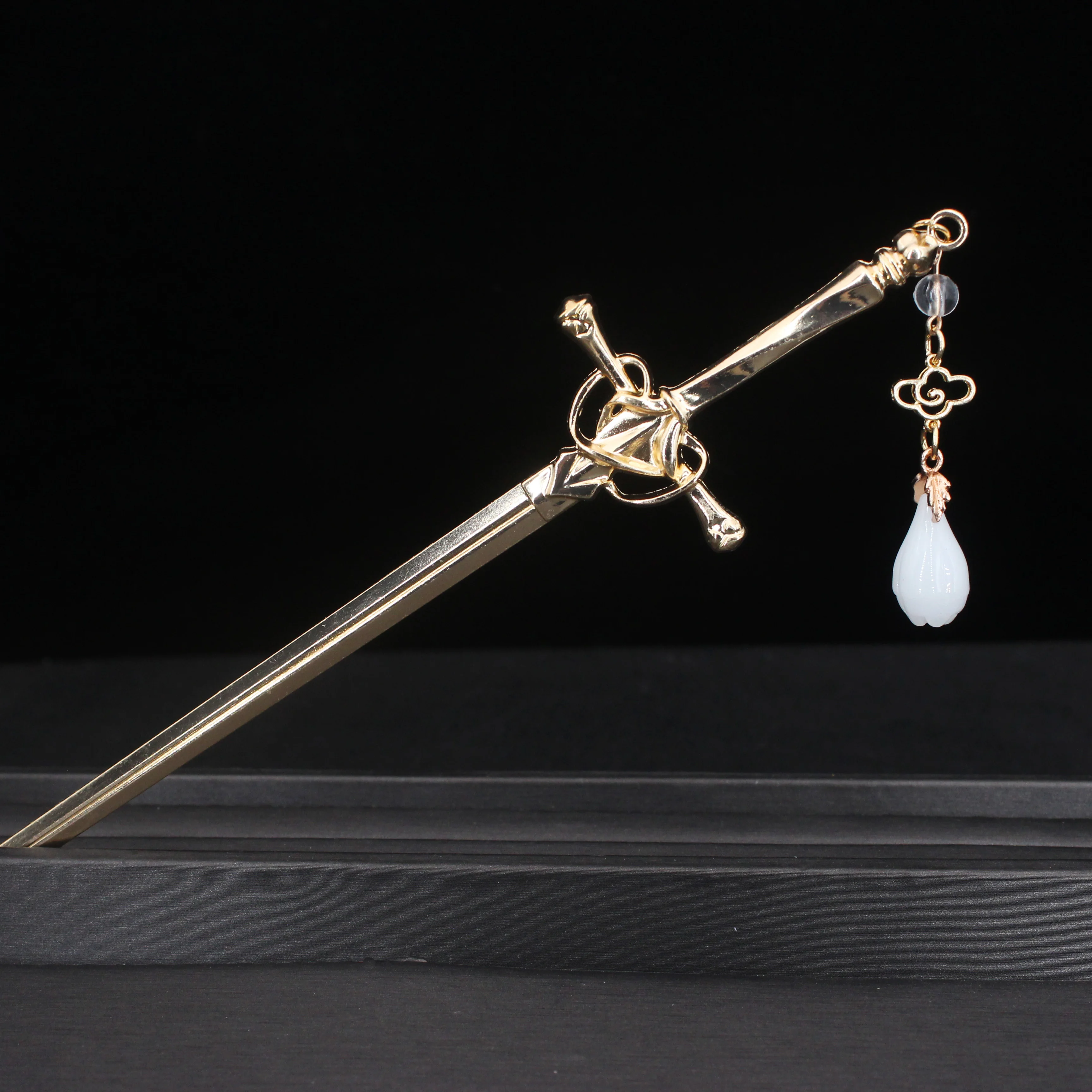 Neue Punk Metall Schwert Haar Stick Chinesischen Einfache Haar Pins für Frauen DIY Essstäbchen Frisur Design Werkzeuge Schmuck Zubehör Geschenk