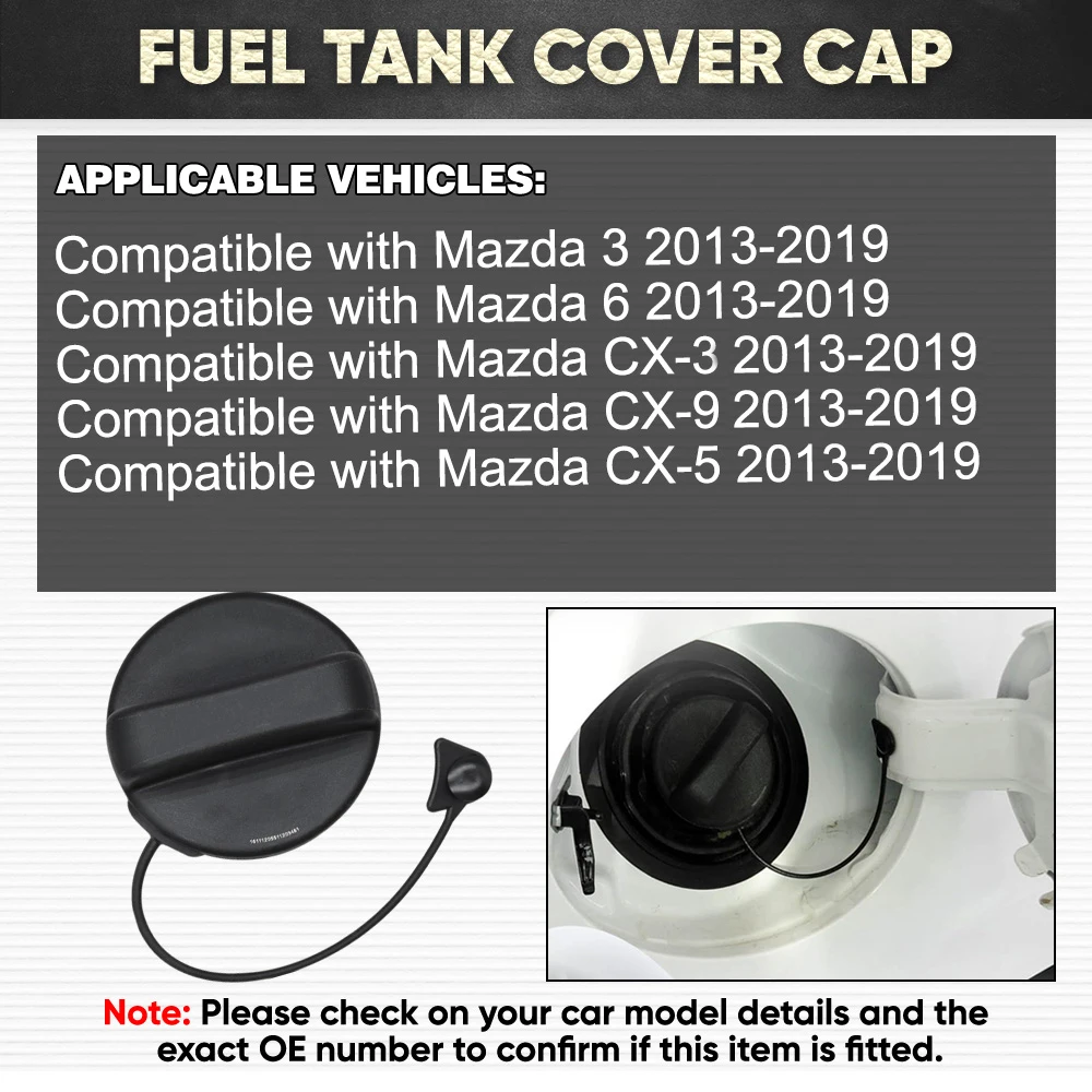 

Автомобильная крышка топливного бака для Mazda 3 6 CX-3 CX-5 CX-9 2013 2014 2015 2016 2017 2018 2019 KD35-42-250A, KD3542250A