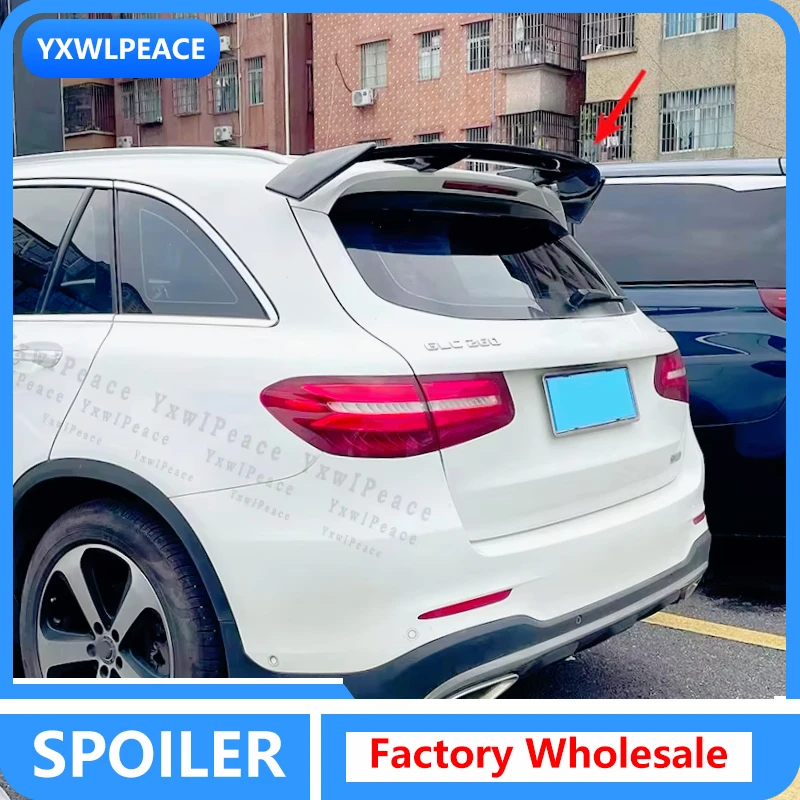 

For Mercedes Benz GLC Class GLC200 GLC220 260 300 GLC450 W253 Roof Spoiler ABS Material Rear Trunk Lid Wings Car Accessories