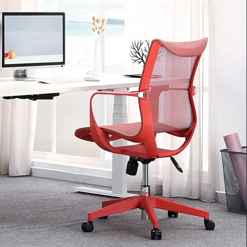 Comfortable Game Plastic Computer Chair Mesh Sedentary Red Computer Chair Exquisite Not Tired Bureau Meuble Office Furniture