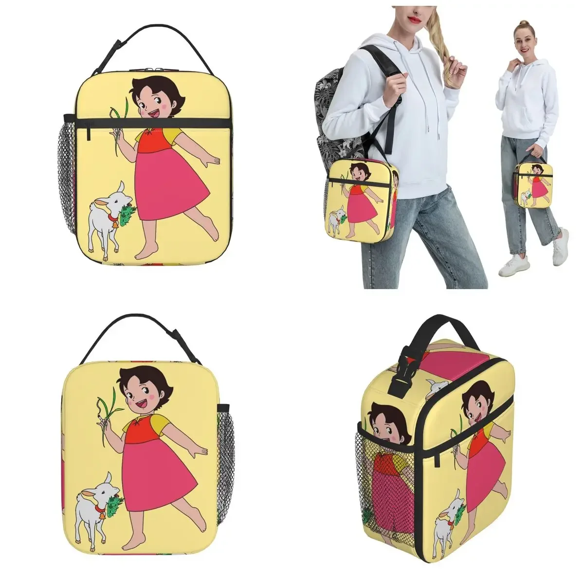 Insulated Lunch Boxes Heidi And Sheep Product Funny Food Box Ins Style Cooler Thermal Bento Box For Travel