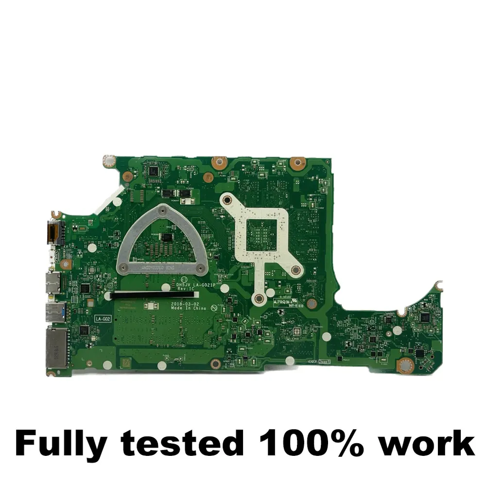 DH5JV LA-G021P لشركة أيسر AN515-42 A315-41 اللوحة الأم للكمبيوتر المحمول R3-2200 R5-2500 R7-2700 وحدة المعالجة المركزية UMA NB.GY911.007 NBGY 911003   تم اختبار DDR4