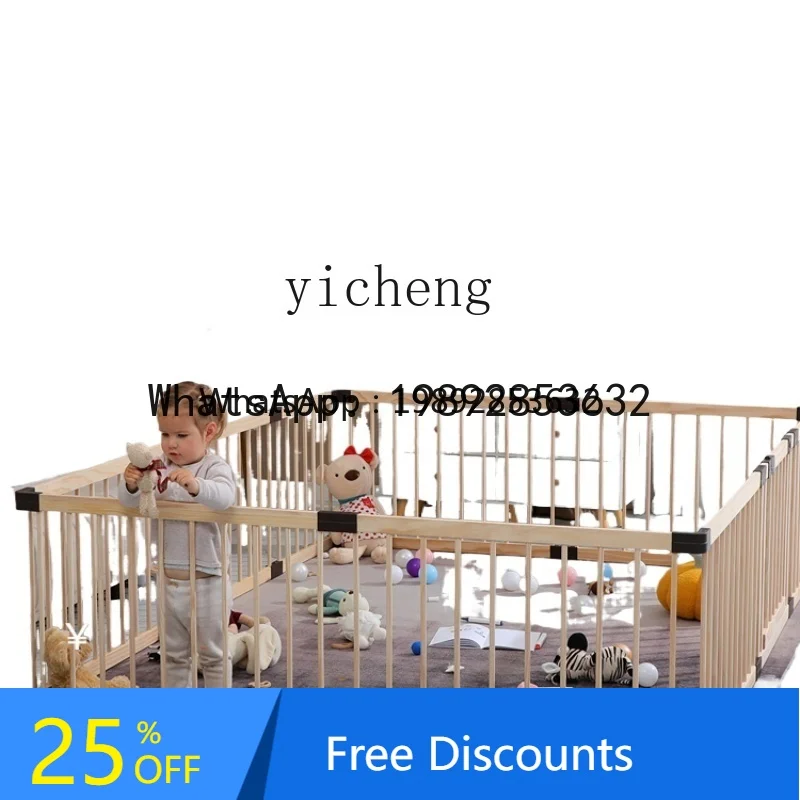 

WL Baby Game Crawling Fence Toddler Safety Toddler Solid Wood Fence