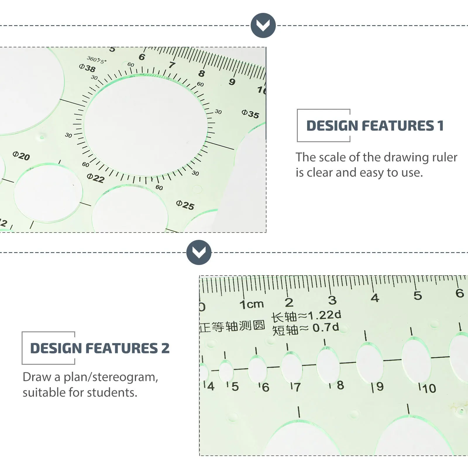 4 قطعة قوالب الرسم الهندسي الموازين المعماري لتقوم بها بنفسك مساطر قياس استنسل الرسم البلاستيكي للفنانين والطلاب والمهندسين