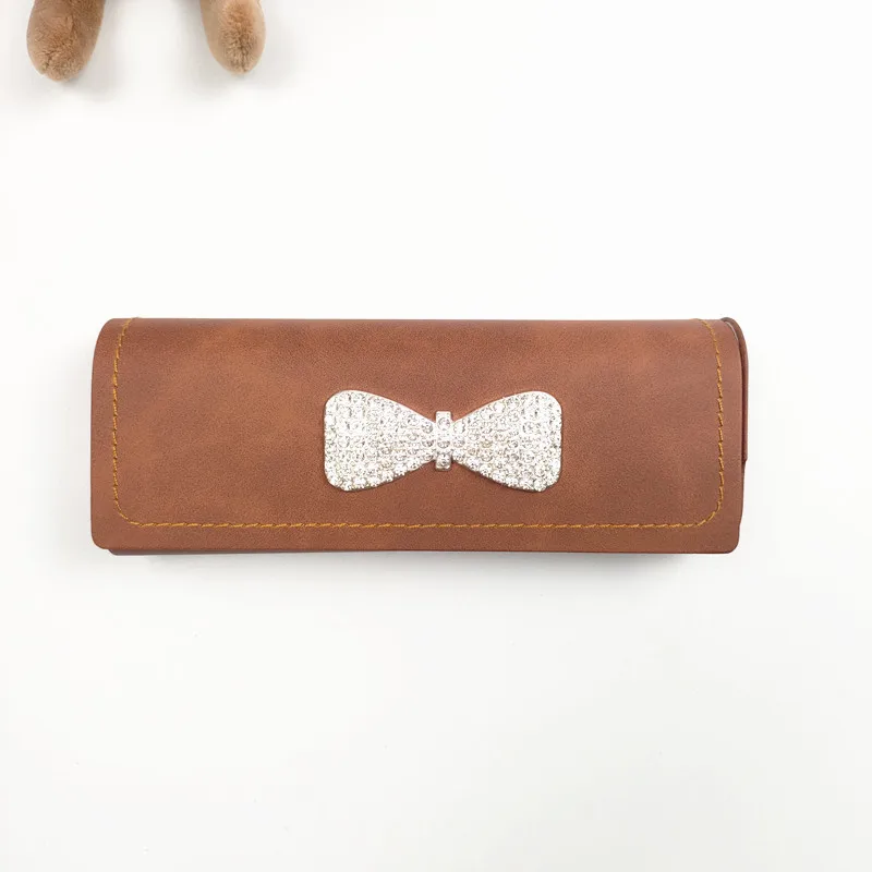 Set with Diamonds Glasses Case Portable Men Women Sunglasses Myopia Presbyopia Storage Box Anti-Pressure Eyeglasses Bag B2