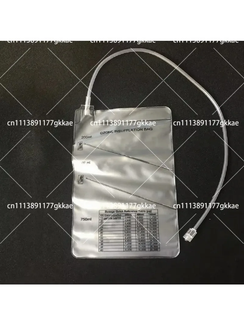 Ozone Insufflation Bag 20 400 750 mL Three Volume Chamber Sizes for Rectal Use