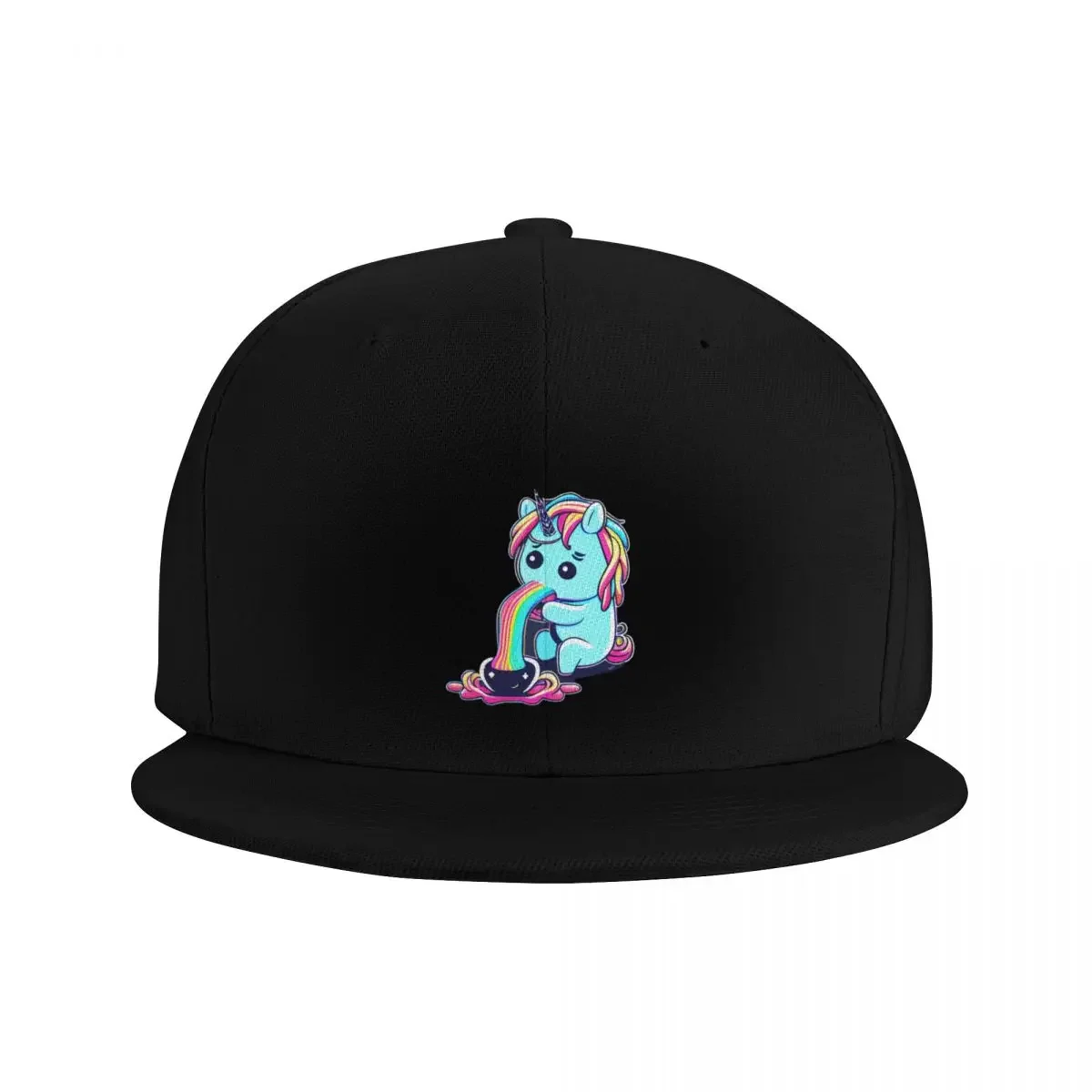 Unicorn Rainbow Sic Vomit Puke Baseball Cap Golf Cap tea Hat summer hat derby hat Men Luxury Brand Women's