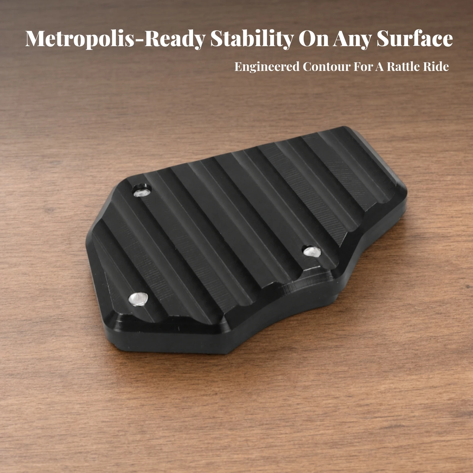 Motorcycle Side Stand Pad Long-Lasting Side Stand Pad Kickstand Extension Plate Heavy-Duty Kickstand Plate High-Strength