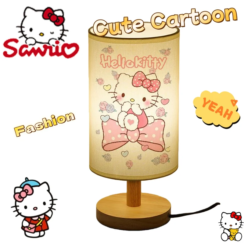 مصباح طاولة صغير هالو كيتي، لطيف وأنيق، تصميم كرتوني لغرفة البنات أو غرفة النوم بجانب السرير، هدية عيد ميلاد للأصدقاء #1