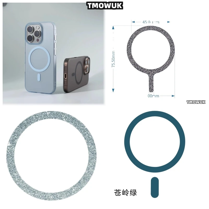 

For OnePlus 13 12 9 Ace 2 3 3V 2V Pro Nord For Magsafe Magnetic Ring Sticker Fast Wireless Charging